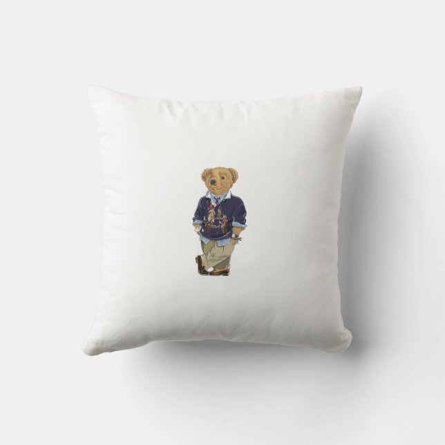 polo bear  cushion (Back)