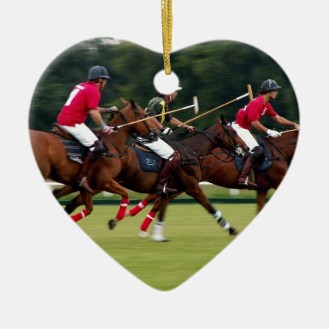 Polo Ceramic Tree Decoration (Front)