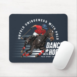 Polo Championship Equestrian Rider Dance w/ Horse Mouse Pad