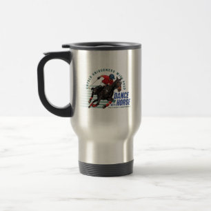 Polo Championship Equestrian Rider Dance w/ Horse Travel Mug
