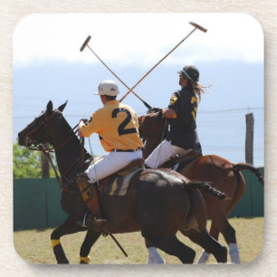 Polo Horse Match Set of Six Coasters