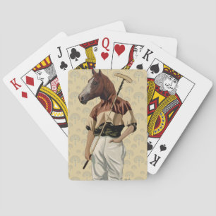 Polo Horse Portrait Playing Cards