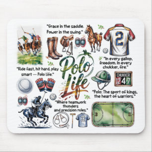 Polo Life Illustrated Mousepad