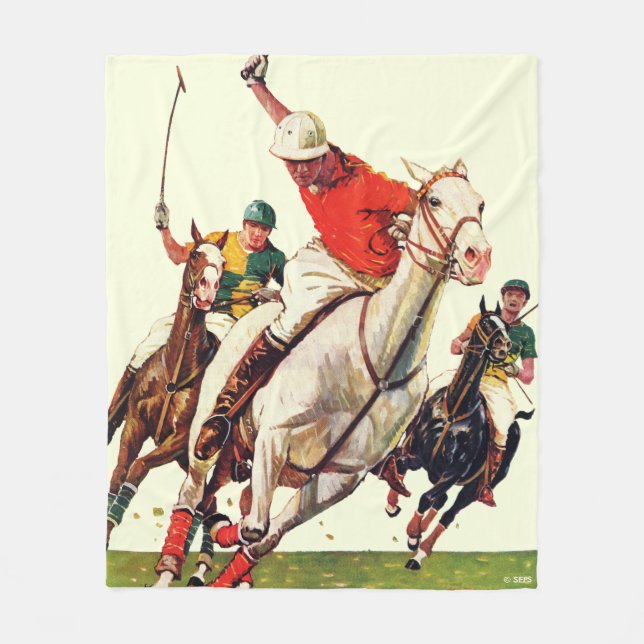 Polo Match Fleece Blanket (Front)