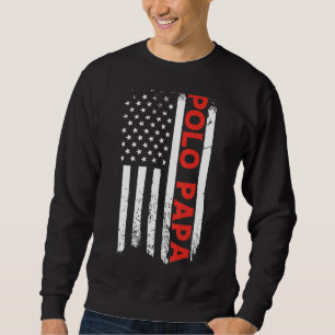 Polo Papa American Flag Father's Day Men's