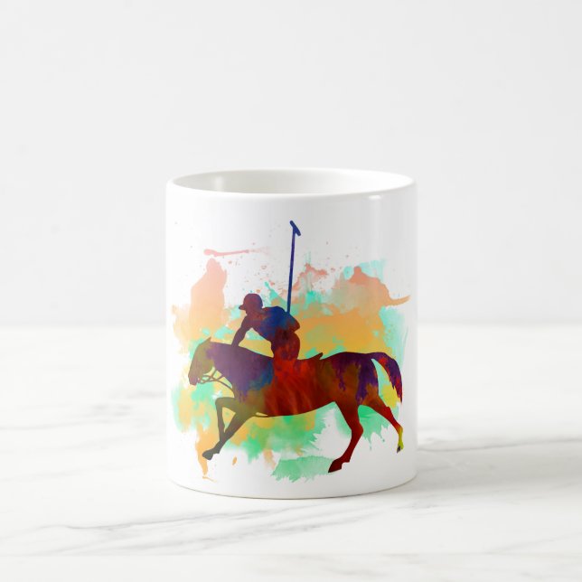 Polo player coffee mug (Center)