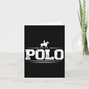 Polo Players Horseback Riding Horse Equestrian Spo Card