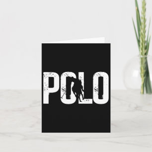 Polo Players Horseback Riding Horse Equestrian Spo Card