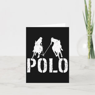 Polo Players Horseback Riding Horse Equestrian Spo Card