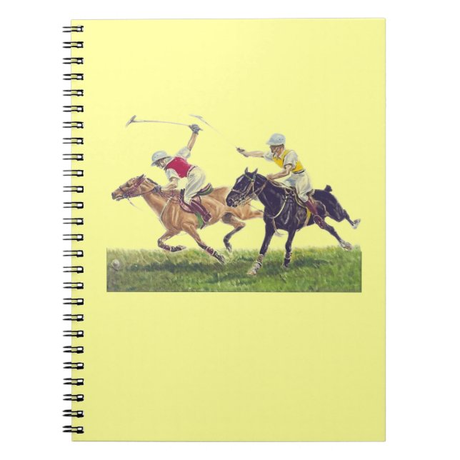 Polo Ponies Spiral Notebook (Front)
