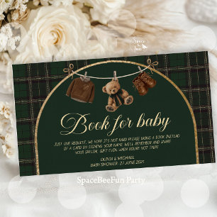 Polo Teddy Bear Classic Baby Shower book for baby Enclosure Card