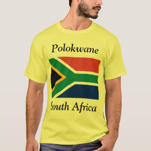 Polokwane, South Africa with South African Flag T-Shirt