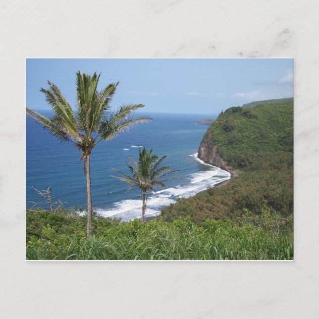 Pololu Valley Overlook Postcard (Front)