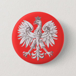 Polska 6 Cm Round Badge