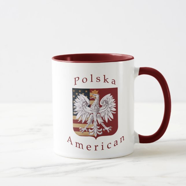 Polska American Tribute Ringer Mug (Right)