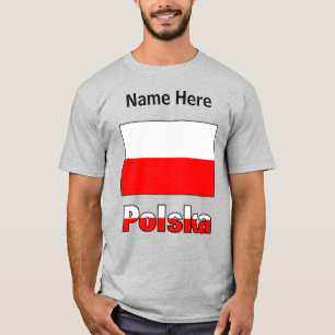 Polska and Polish Flag Personalised Men's T-Shirt