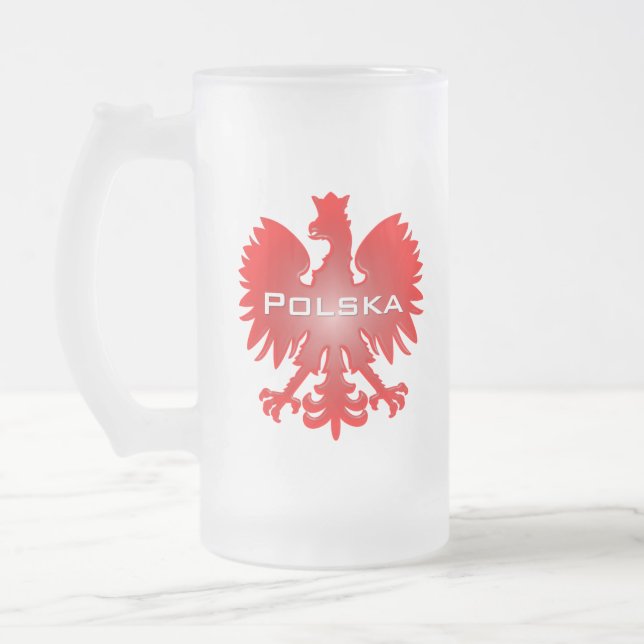 Polska Eagle Frosted Mug (Left)