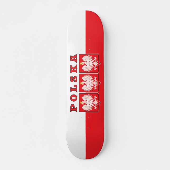 Polska Eagle Shields Skateboard (Front)