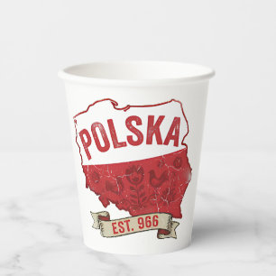 Polska Est. 966 Coffee Mug Paper Cups