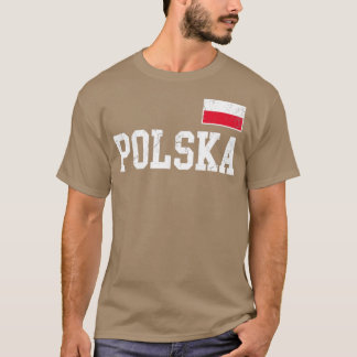 Polska Flag Poland Polish Family Vintage Distresse T-Shirt