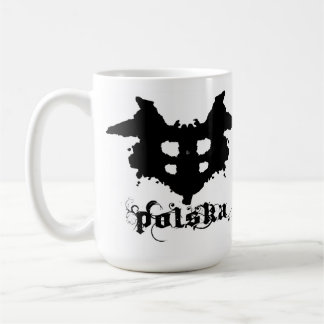 polska ink blot coffee mug