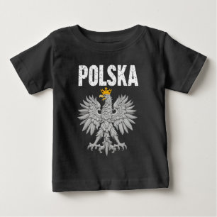 Polska Poland Eagle Pole Pride Polish Roots Poland Baby T-Shirt