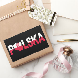 Polska Poland Flag Map Rectangular Sticker