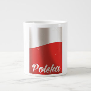 Polska, Poland vintage travel poster Large Coffee Mug