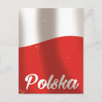 Polska, Poland vintage travel poster