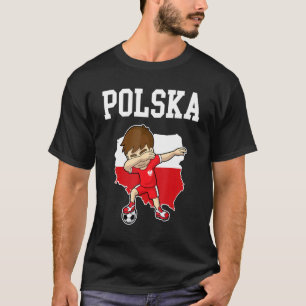 Polska Soccer Poland Polish Dabbing Football T-Shirt