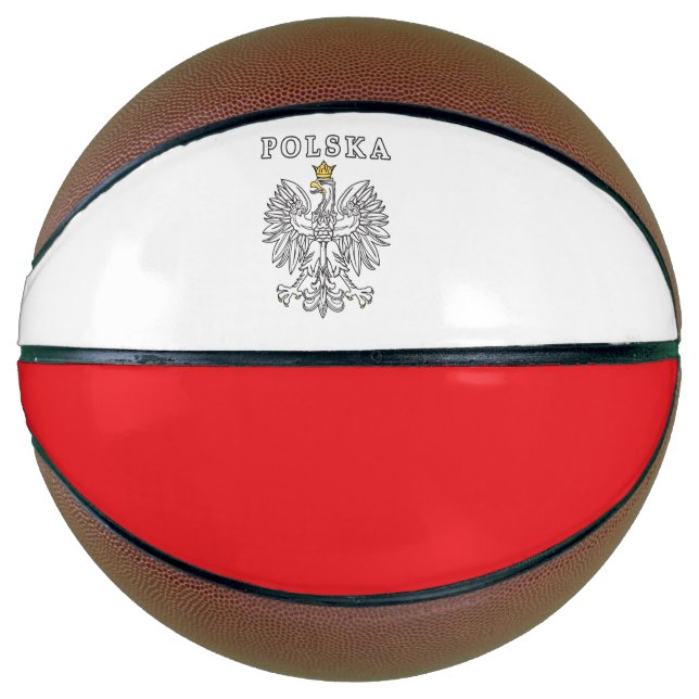 Polska With Polish Eagle Basketball (Front)