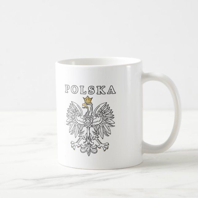 Polska With Polish Eagle Coffee Mug (Right)