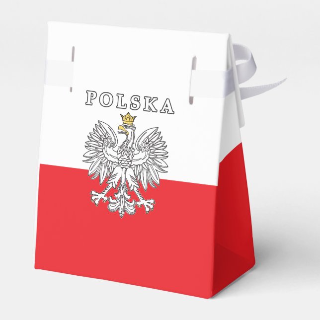 Polska With Polish Eagle Favour Box (Back Side)