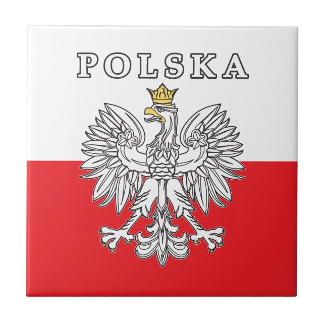 Polska With Polish Eagle Tile (Front)