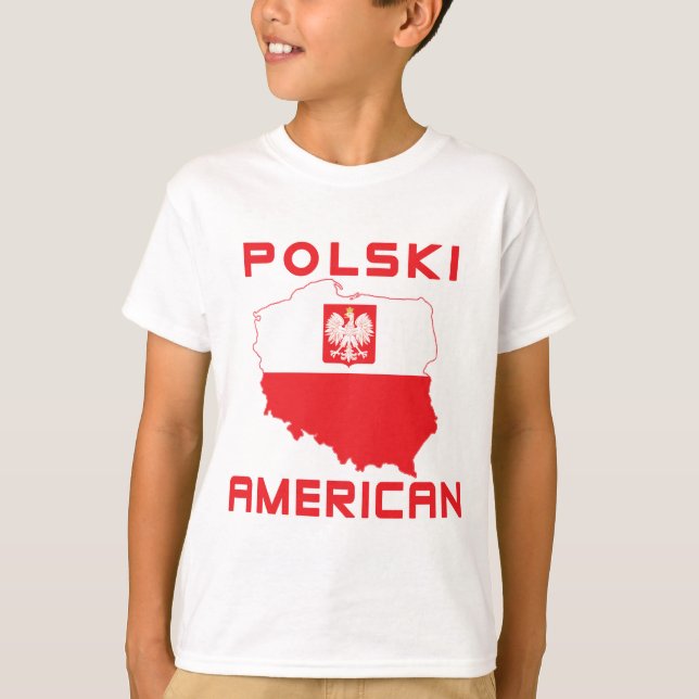 Polski American Map T-Shirt (Front)