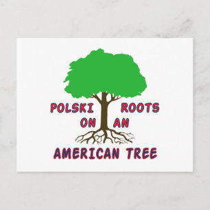Polski American Roots Postcard