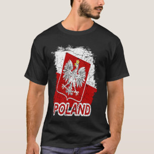 Polski Eagle Polska Vacation Poland Flag T-Shirt