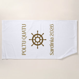 Poltu Quatu Luxury Sailing Helm Beach Towel