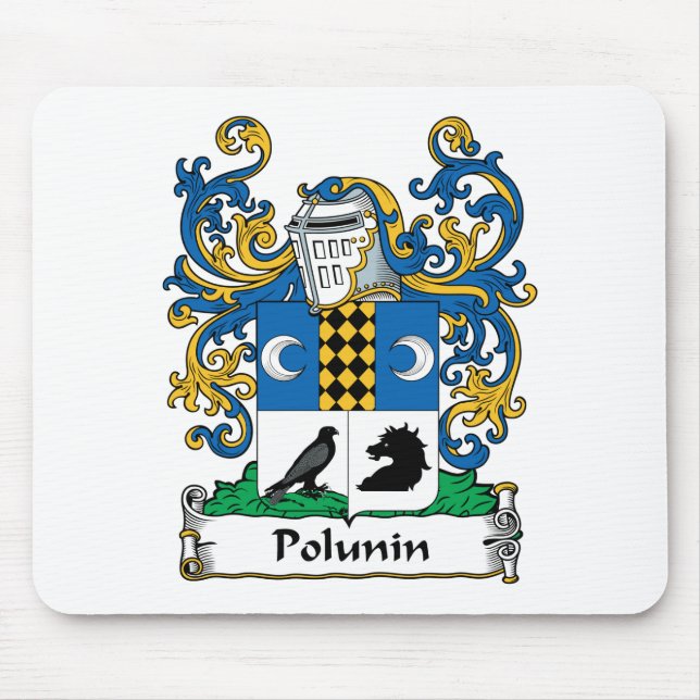 Polunin Family Crest Mouse Pad (Front)