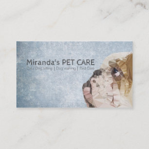 Poly Bulldog Pet Care Grooming Bathing Appointment Card