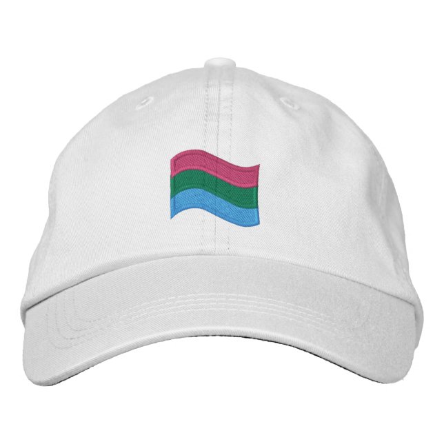 Poly Pride Embroidered Baseball Cap (Front)