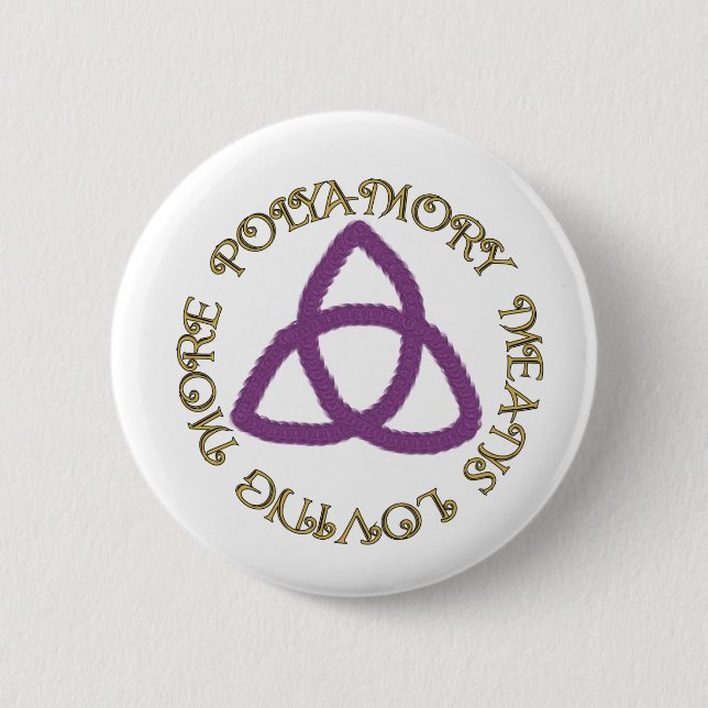 Poly Trinity 6 Cm Round Badge (Front)