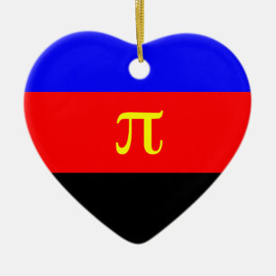 Polyamorous Pride Ceramic Tree Decoration