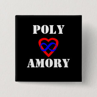 Polyamory 15 Cm Square Badge