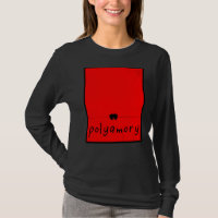 Polyamory Couple Crow Bird Black Red Designer