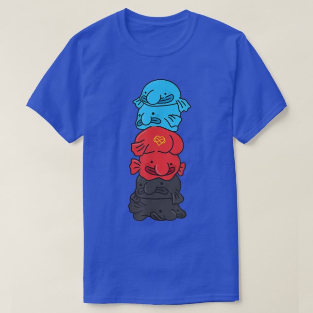 Polyamory Flag Pride LGBTQ Blobfish  T-Shirt (Design Front)