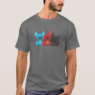 Polyamory Flag Pride Lgbtq Dogs French Bulldog T-Shirt