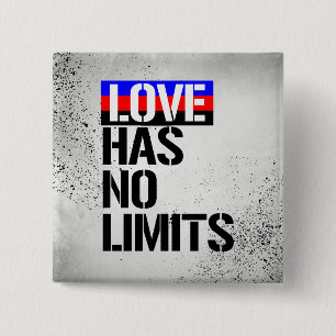 Polyamory - Love has no limits - - LGBTQ Rights -  15 Cm Square Badge