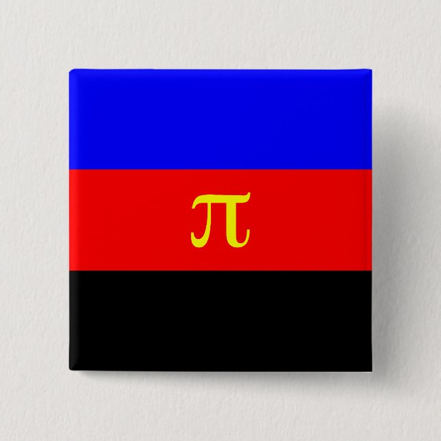 Polyamory, Panama flag 15 Cm Square Badge (Front)