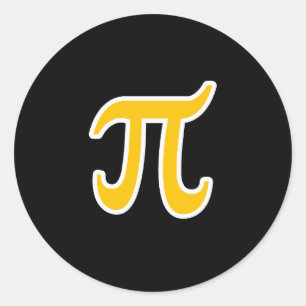 POLYAMORY PI SYMBOL 3D -.png Classic Round Sticker